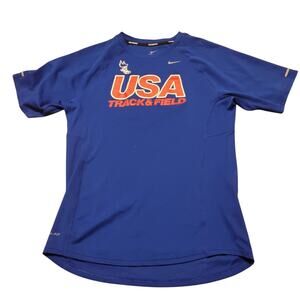 Nike Mens Pro Team USA 2006 Track & Field Running Dri Fit T-Shirt Small
